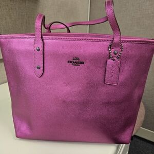 Coach Fuchsia Tote Bag
